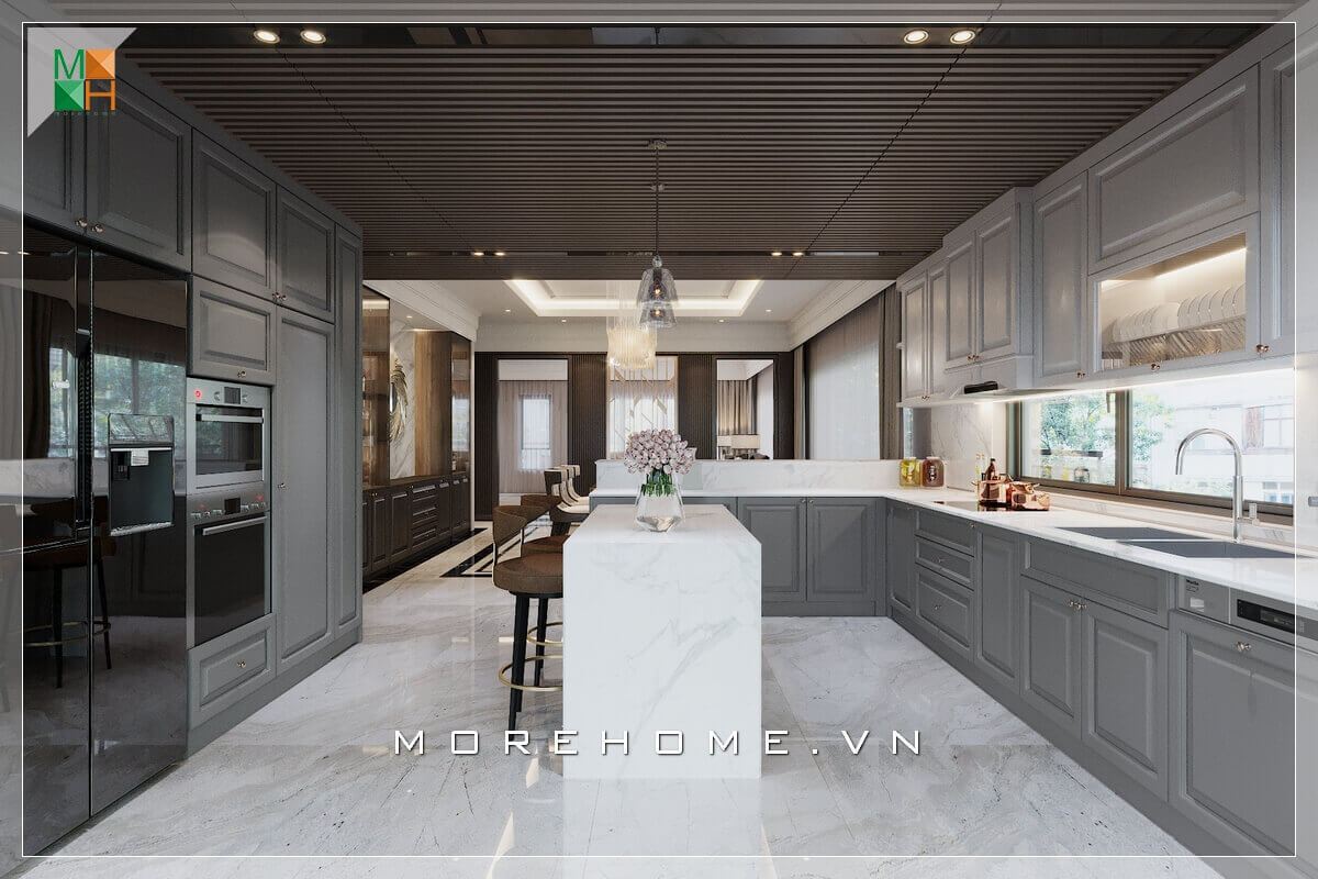 20 kiểu thiết kế nhà bếp đẹp hiện đại với tủ bếp đơn giản nhẹ 