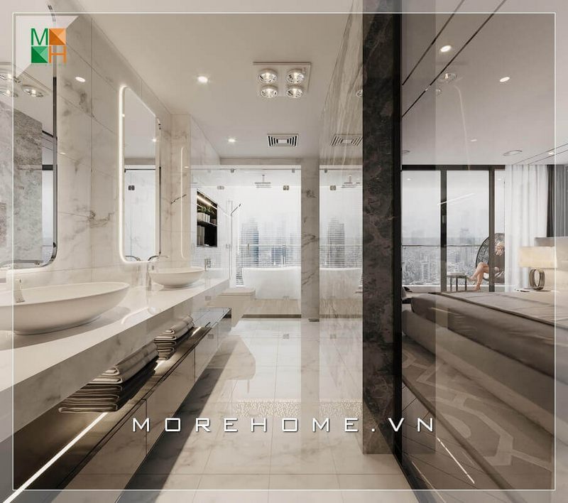 Gương với mẫu hình chữ nhật bo viền tròn vừa hiện đại là sự lựa chọn tuyệt vời để tạo nên sự ấn tượng trong không gian phòng tắm và vệ sinh của bạn mà không quá khô khan.