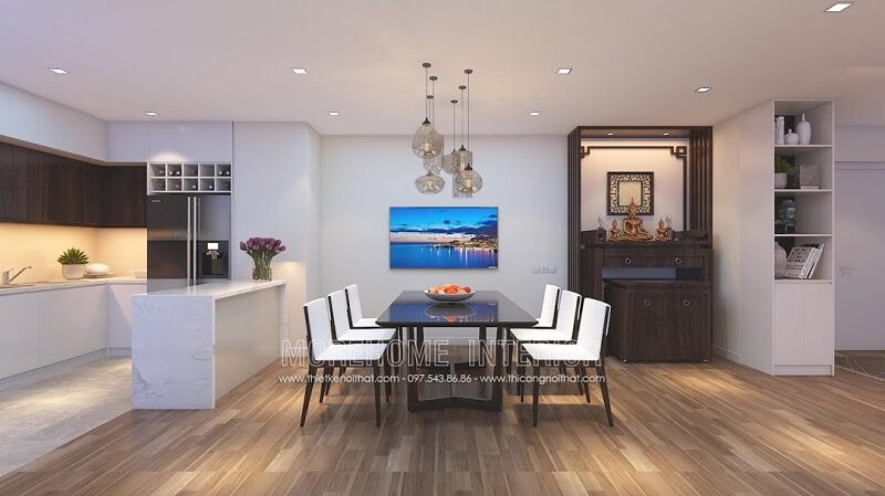 Hãy có ngay cho mình một bộ bàn ăn hiện đại với tông màu đen trắng cá tính, giúp tạo nên một không gian mới cho phòng ăn của gia chủ.